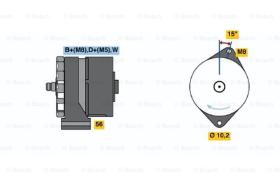 BOSCH 0120489376 - ALTERNADOR