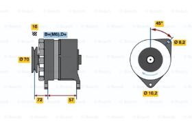 BOSCH 0120489394 - ALTERNADOR