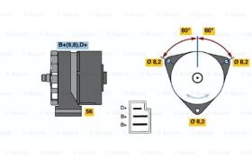 BOSCH 0120489506 - ALTERNADOR