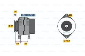 BOSCH 0123100002 - ALTERNADOR