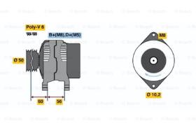 BOSCH 0123120001 - ALTERNADOR