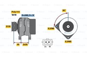 BOSCH 0123310001 - ALTERNADOR KC-310001