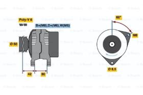 BOSCH 0123310014 - ALTERNADOR