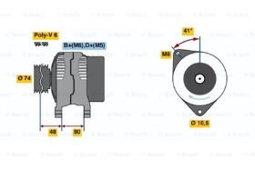 BOSCH 0123310016 - ALTERNADOR