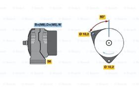 BOSCH 0123320023 - ALTERNADOR