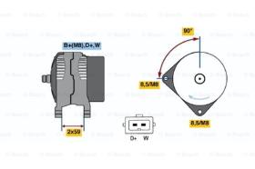 BOSCH 0123510034 - ALTERNADOR