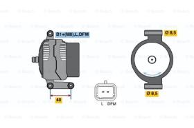 BOSCH 0124325031 - ALTERNADOR