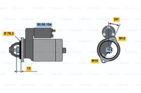 BOSCH 0986010020 - MOTOR DE ARRANQUE