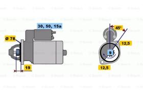 BOSCH 0986010120 - MOTOR DE ARRANQUE