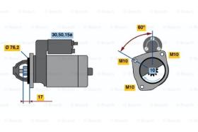 BOSCH 0986010240 - MOTOR DE ARRANQUE