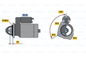 BOSCH 0986010260 - MOTOR DE ARRANQUE