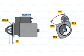 BOSCH 0986010300 - MOTOR DE ARRANQUE