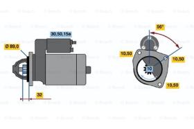 BOSCH 0986010400 - MOTOR DE ARRANQUE