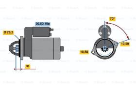 BOSCH 0986010430 - MOTOR DE ARRANQUE