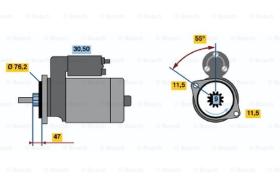 BOSCH 0986010470 - MOTOR DE ARRANQUE