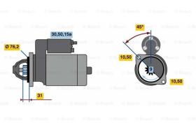 BOSCH 0986010630 - MOTOR DE ARRANQUE