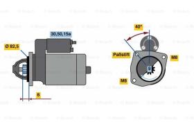 BOSCH 0986010660 - MOTOR DE ARRANQUE