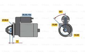 BOSCH 0986010670 - MOTOR DE ARRANQUE