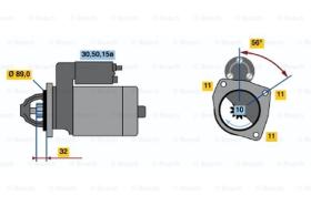 BOSCH 0986010710 - MOTOR DE ARRANQUE