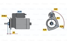 BOSCH 0986010910 - MOTOR DE ARRANQUE