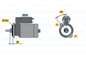 BOSCH 0986010920 - MOTOR DE ARRANQUE