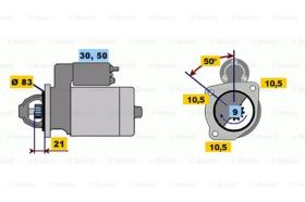 BOSCH 0986011070 - MOTOR DE ARRANQUE