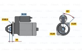 BOSCH 0986011190 - MOTOR DE ARRANQUE