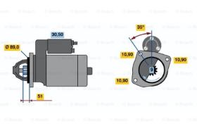 BOSCH 0986011370 - MOTOR DE ARRANQUE