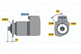 BOSCH 0986011540 - MOTOR DE ARRANQUE