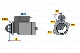 BOSCH 0986011770 - MOTOR DE ARRANQUE