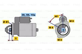 BOSCH 0986011780 - MOTOR DE ARRANQUE