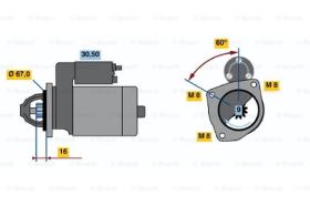 BOSCH 0986011871 - MOTOR DE ARRANQUE