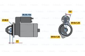 BOSCH 0986012211 - MOTOR DE ARRANQUE