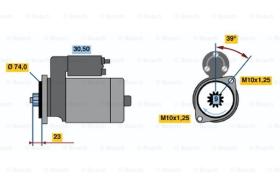 BOSCH 0986012311 - MOTOR DE ARRANQUE