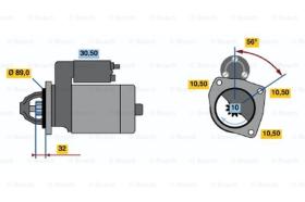 BOSCH 0986012350 - MOTOR DE ARRANQUE