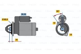 BOSCH 0986012610 - MOTOR DE ARRANQUE