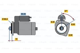 BOSCH 0986012650 - MOTOR DE ARRANQUE