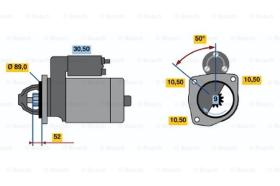 BOSCH 0986012780 - MOTOR DE ARRANQUE