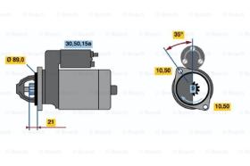 BOSCH 0986013160 - MOTOR DE ARRANQUE