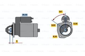 BOSCH 0986013210 - MOTOR DE ARRANQUE