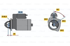 BOSCH 0986013230 - MOTOR DE ARRANQUE