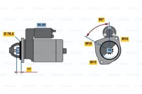 BOSCH 0986013280 - MOTOR DE ARRANQUE