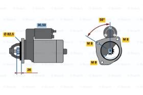 BOSCH 0986013400 - MOTOR DE ARRANQUE