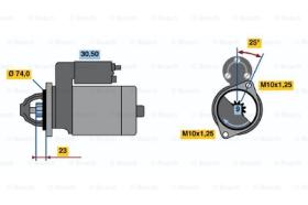 BOSCH 0986013531 - MOTOR DE ARRANQUE