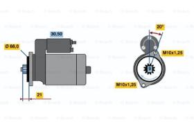 BOSCH 0986013541 - MOTOR DE ARRANQUE