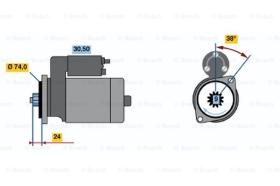 BOSCH 0986013571 - MOTOR DE ARRANQUE