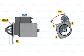 BOSCH 0986013620 - MOTOR DE ARRANQUE