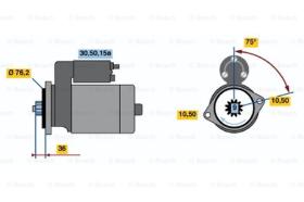 BOSCH 0986013880 - MOTOR DE ARRANQUE