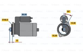 BOSCH 0986014231 - MOTOR DE ARRANQUE