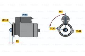 BOSCH 0986014391 - MOTOR DE ARRANQUE